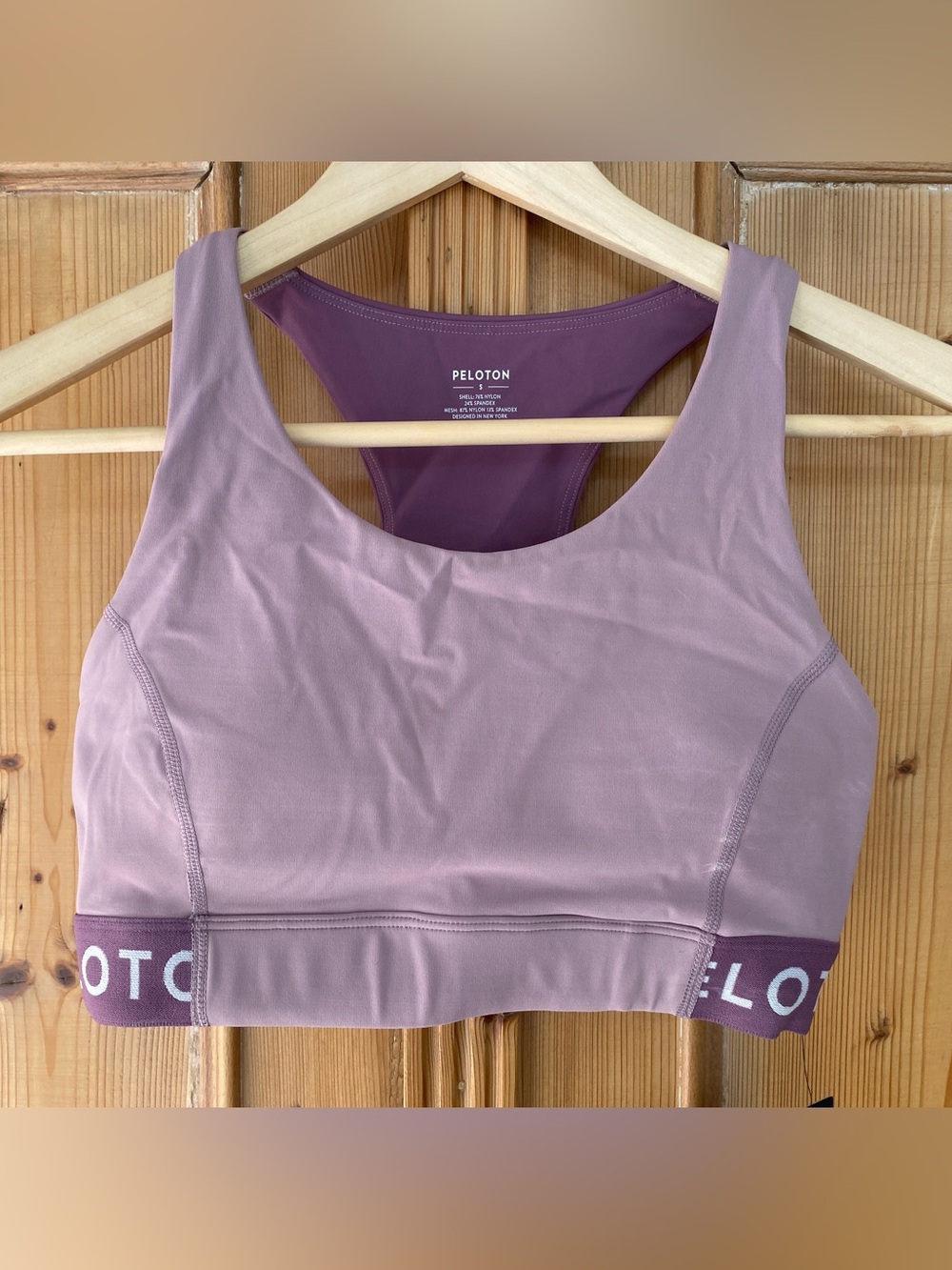 Peloton Mauve Lavender Medium-Impact Racerback Sports Bra